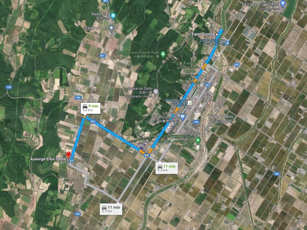 Erba Stella Tomita route size