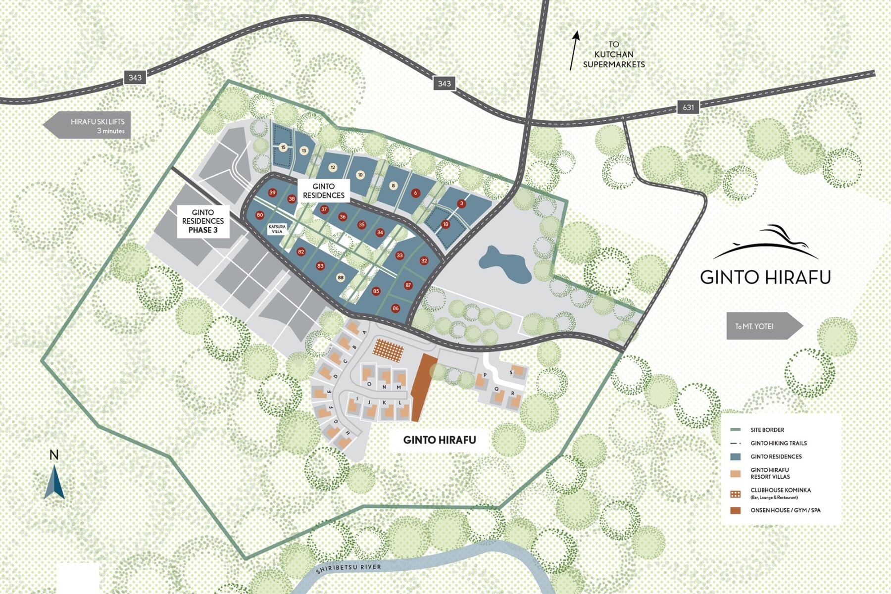 Ginto hirafu estate map