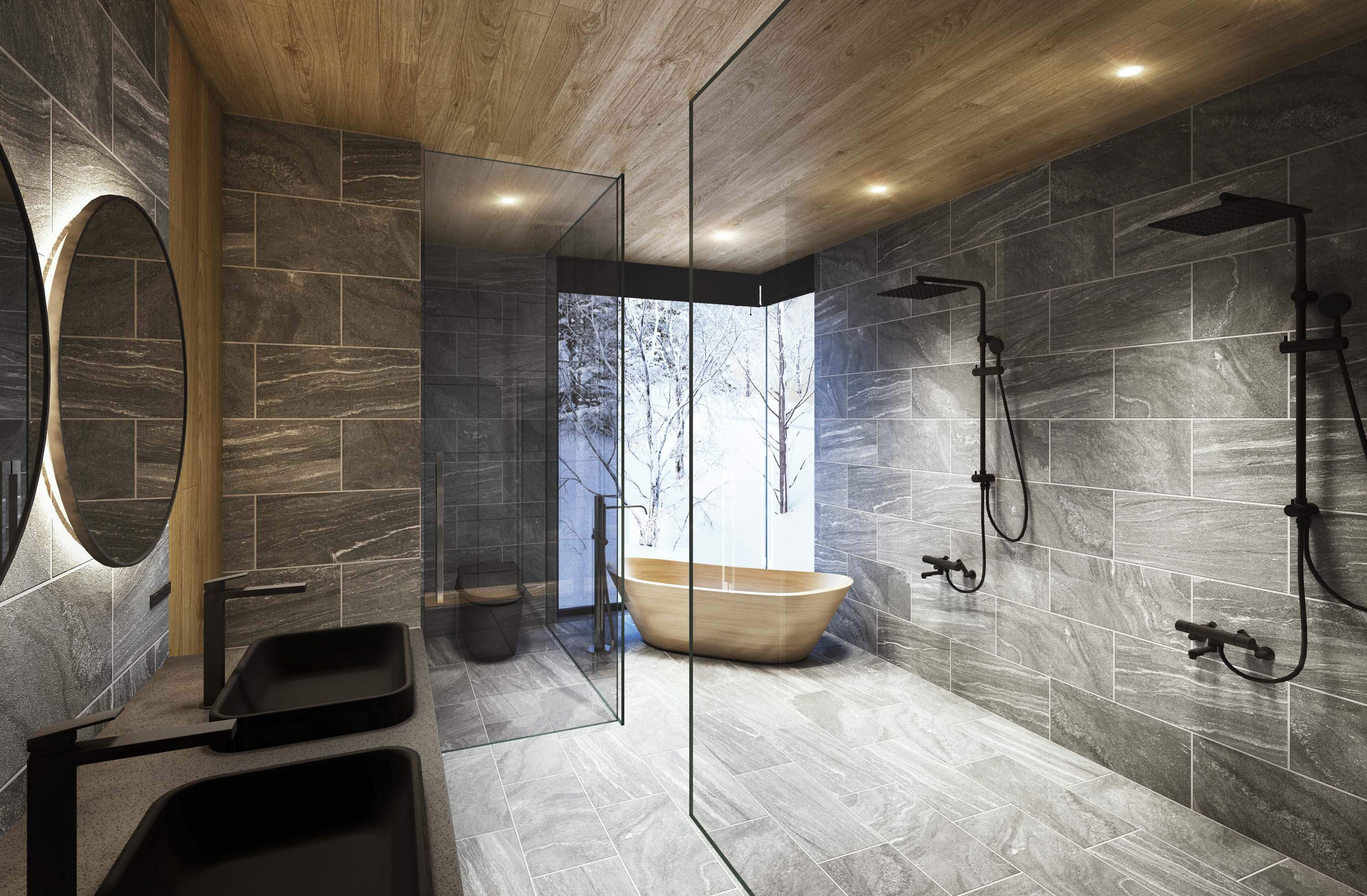 Ensuite bathroom house